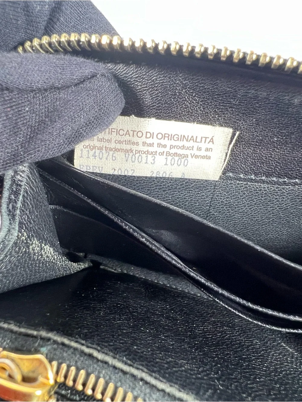 1259: Bottega Veneta Intrecciato Zip Around Leather Continental Wallet